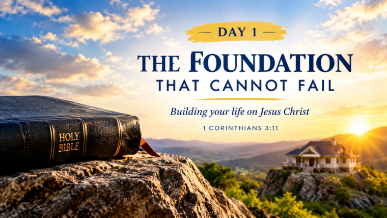 Tuesday, October 13. The Foundation That Cannot Fail